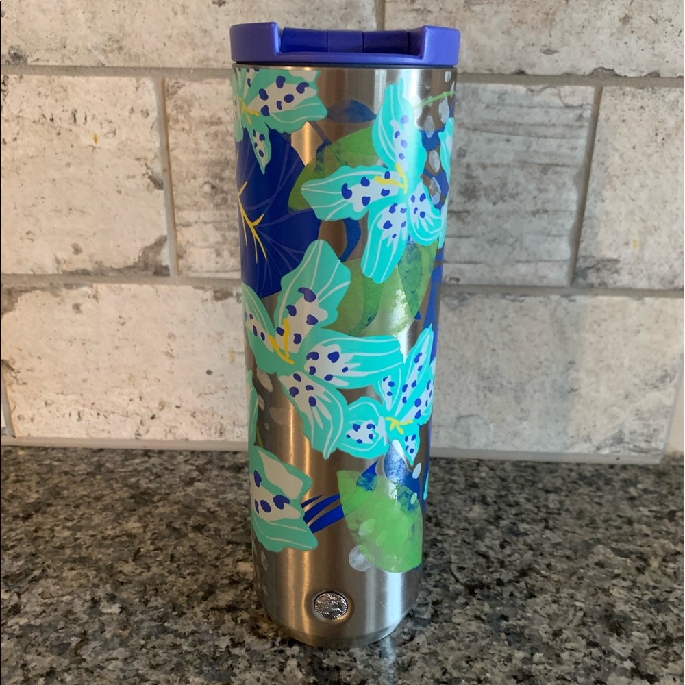 Starbucks 2021 Tropical Flower Stainless Steel Tumbler 16oz